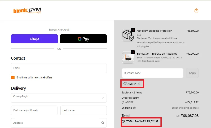 bionicgym 5 percent off coupon.webp